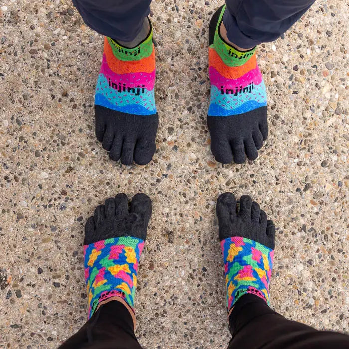 Injinji Run Light Weight No Show Womens Gummy Bears (Artist Designed AW26)