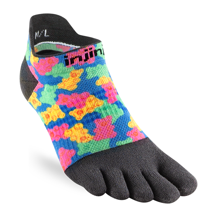 Injinji Run Light Weight No Show Womens Gummy Bears (Artist Designed AW26)