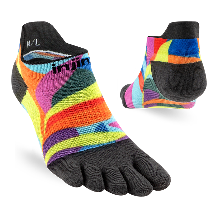 Injinji Run Light Weight No Show Womens Verdure (Artist Designed SS26) - Barefoot Junkie