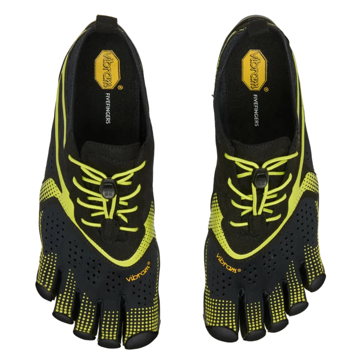 V-RUN Mens Black Lime Black