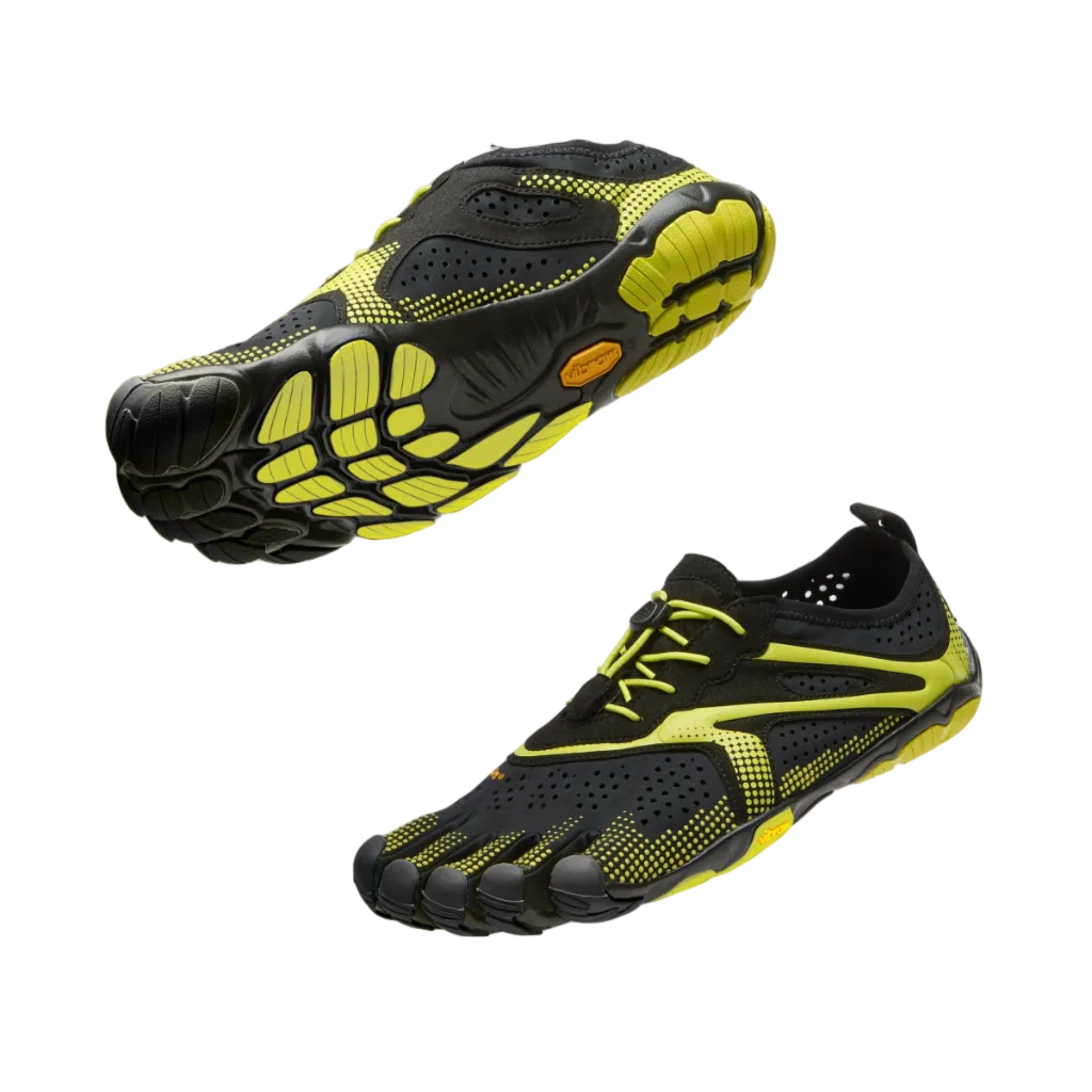 V-RUN Mens Black Lime Black