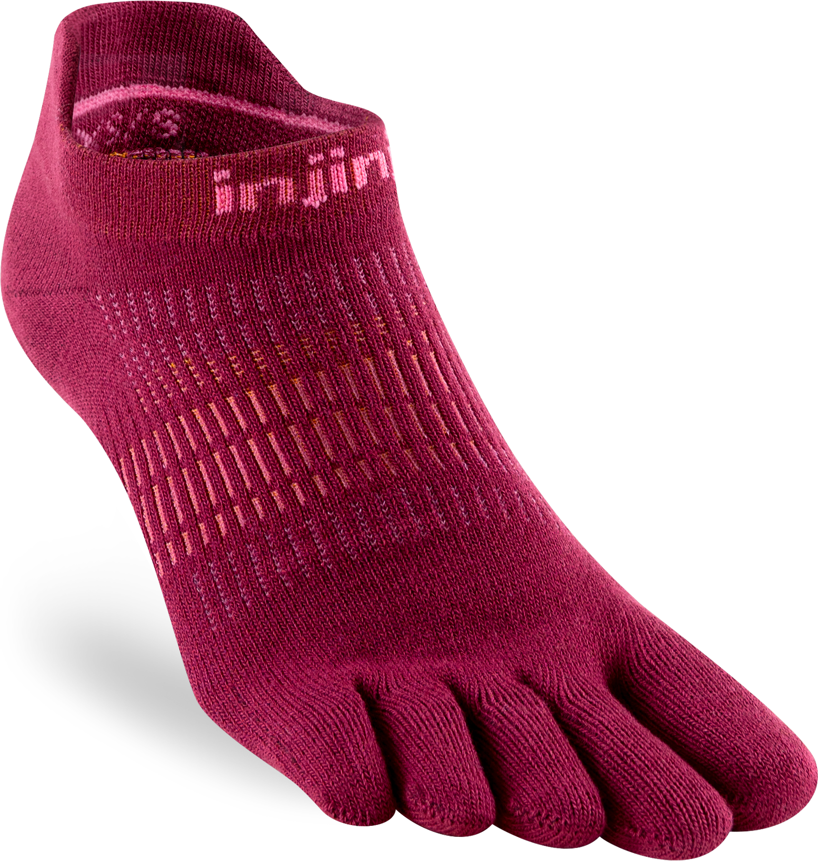Injinji Toe Socks - Injinji UR Ladies Light Weight No Show Beetroot (NEW 2024) - Barefoot Junkie - Injinji Socks