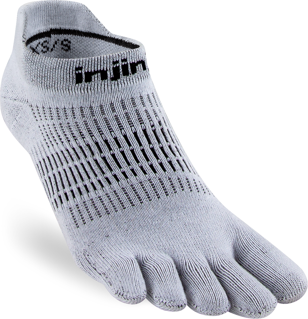 Injinji UR Light Weight No Show Womens Grey - Barefoot Junkie