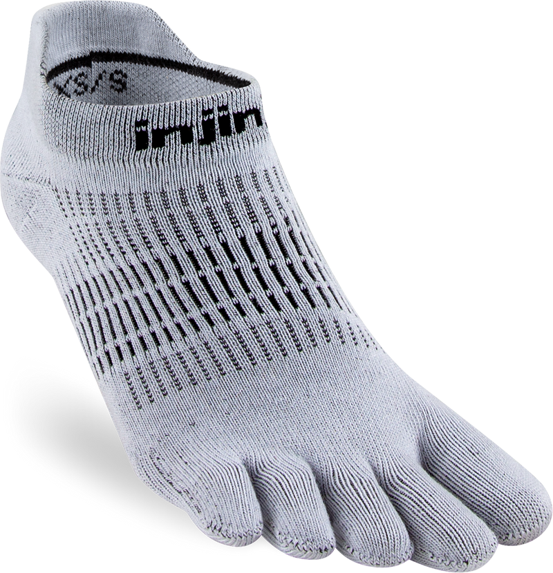 Injinji Run Light Weight No Show Womens Grey
