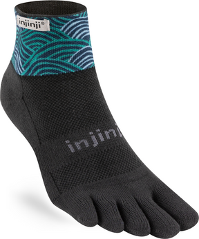 Injinji Toe Socks - Injinji Trail Midweight Mini Crew Flow (New Limited Edition SS23) - Barefoot Junkie - Injinji Socks