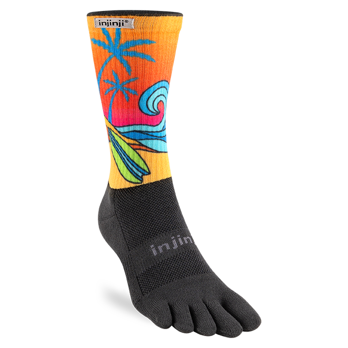 Injinji Artist Designed Hanna Trail Midweight Crew Men's Surf (AW25)