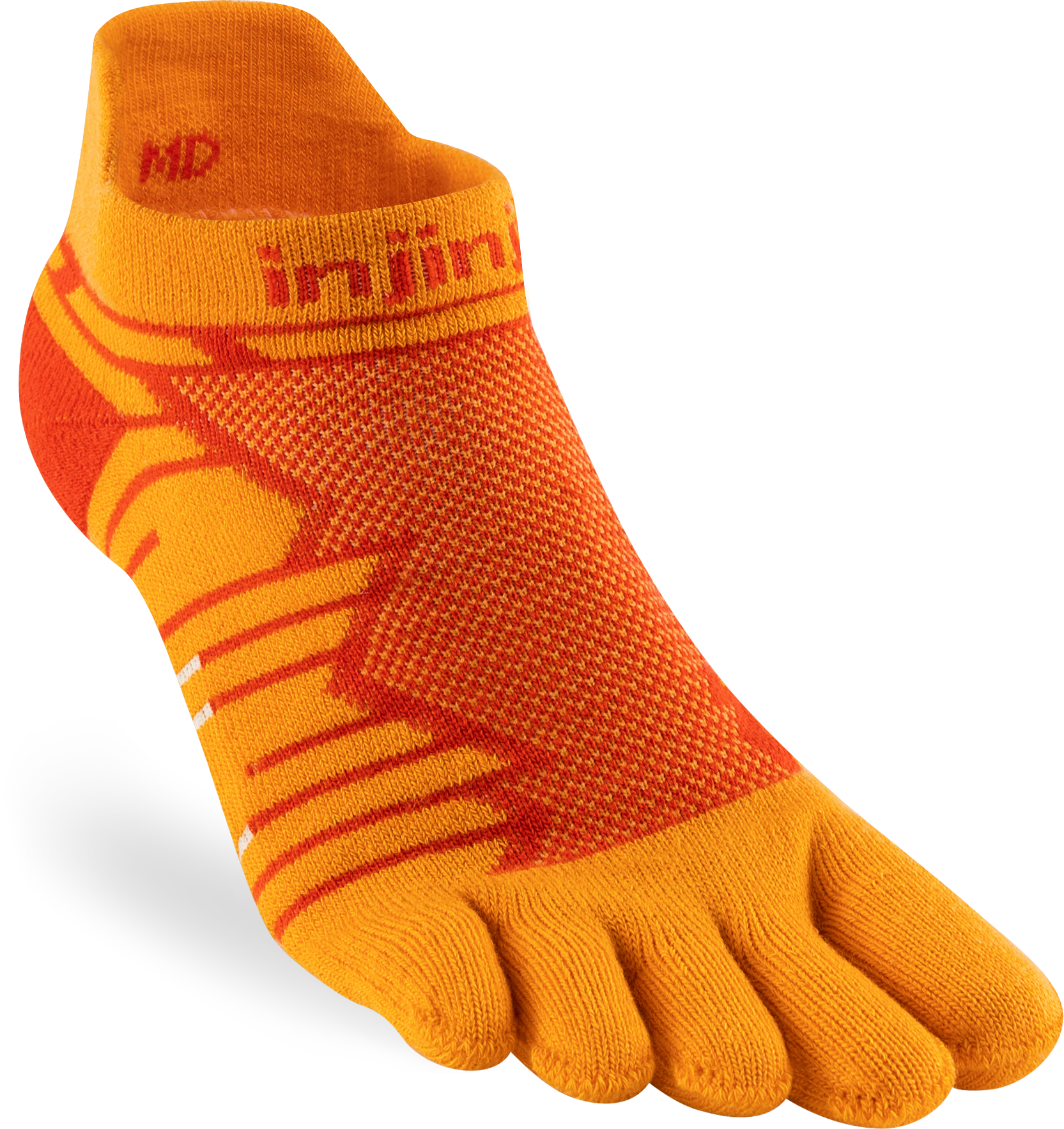 Injinji Toe Socks - Injinji Ultra Run No Show Desert Orange (NEW 2024) - Barefoot Junkie - Injinji Socks