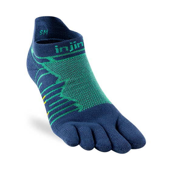 Injinji Ultra Run No Show Mens Poseidon