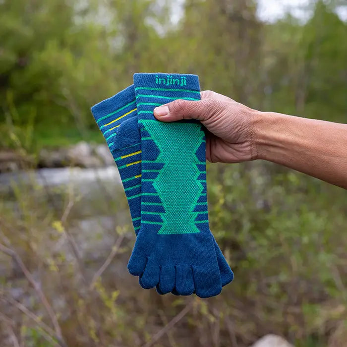 Injinji Ultra Run Mini Crew Mens Poseidon - Barefoot Junkie