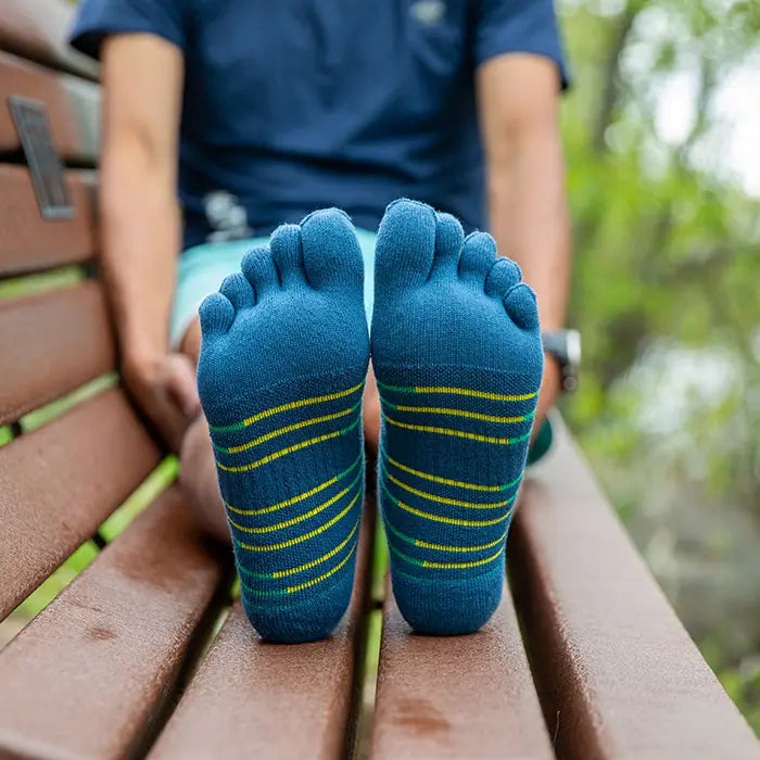 Injinji Ultra Run Mini Crew Mens Poseidon - Barefoot Junkie