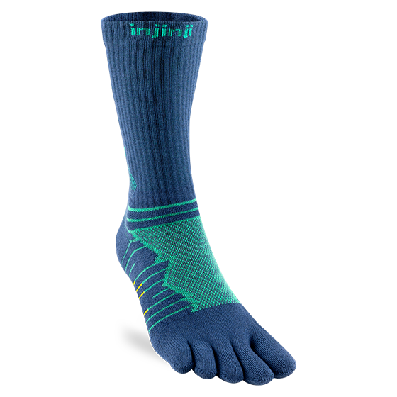 Injinji Ultra Run Crew Mens Poseidon