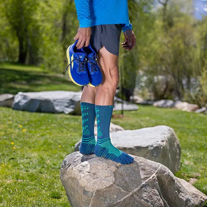 Injinji Ultra Run Crew Mens Poseidon - Barefoot Junkie