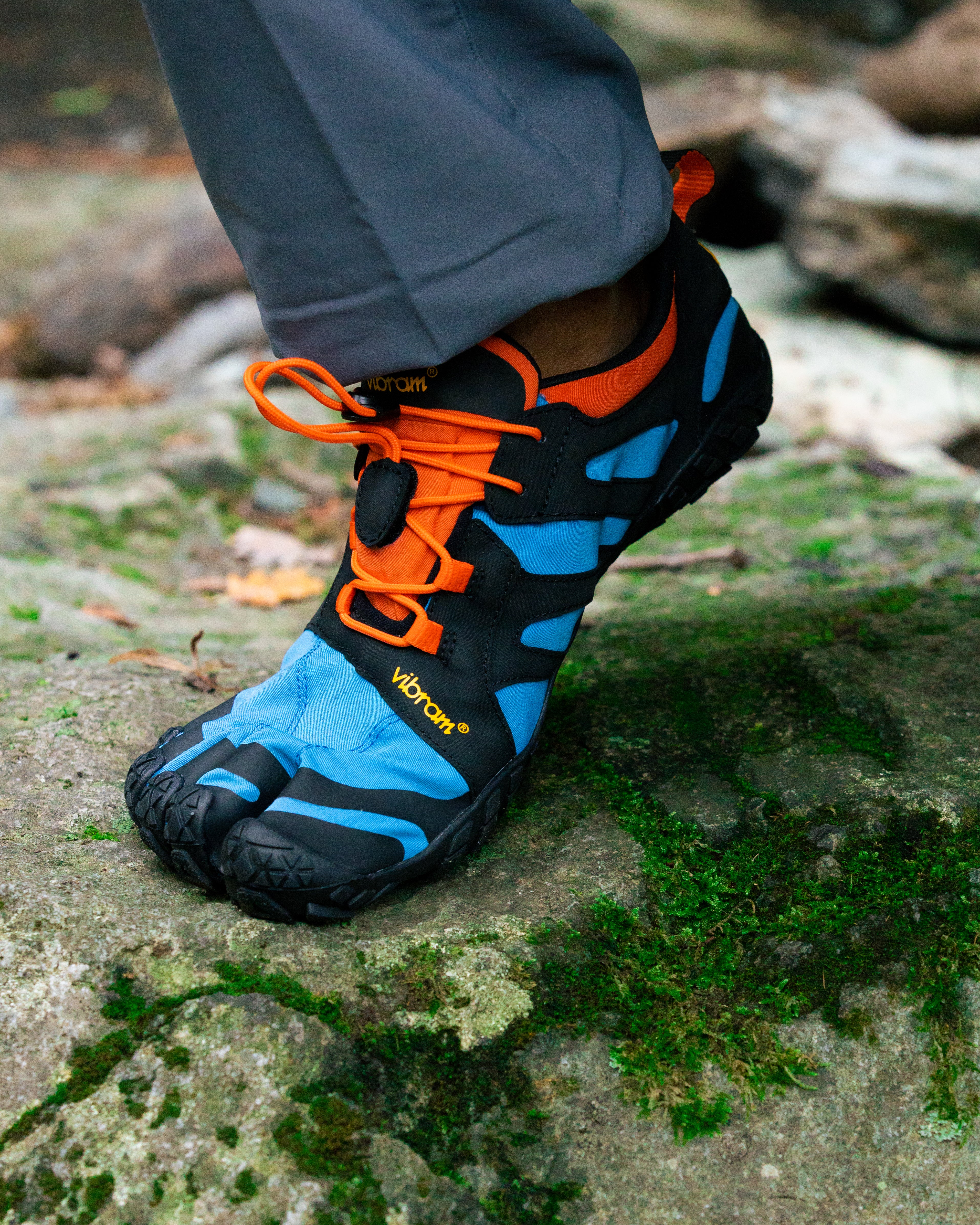 V-Trail Mens Blue Orange Barefoot Junkie - Main Image