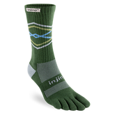 Injinji Toe Socks - Injinji Trail Midweight Crew Midnight Forest (NEW AW23) - Barefoot Junkie - Injinji Socks