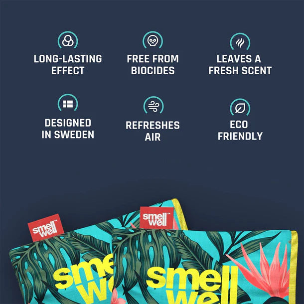 SmellWell Odour Eliminator Insert Pouches Light Grey - Barefoot Junkie