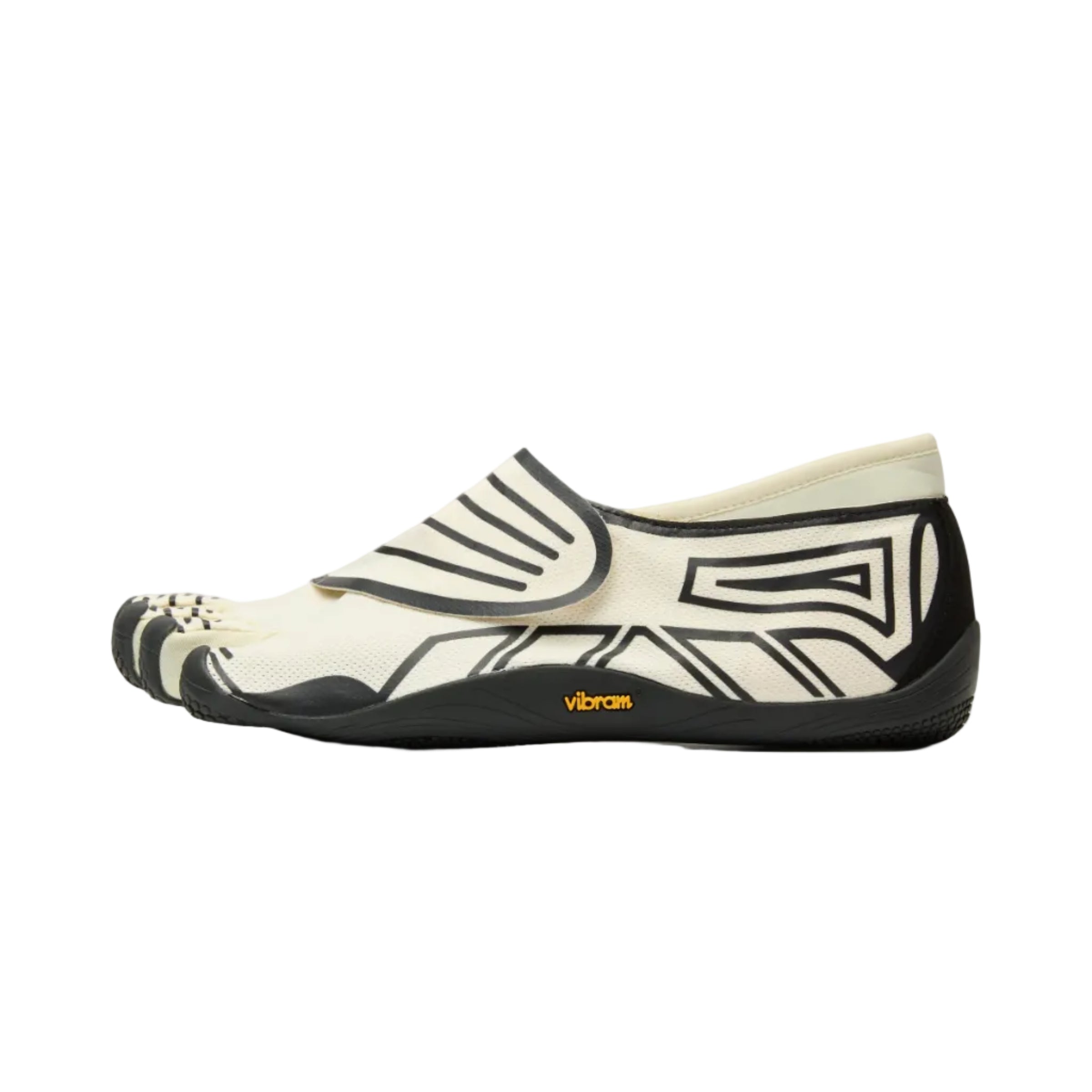 Groundsplay Ivory Black Shoe side