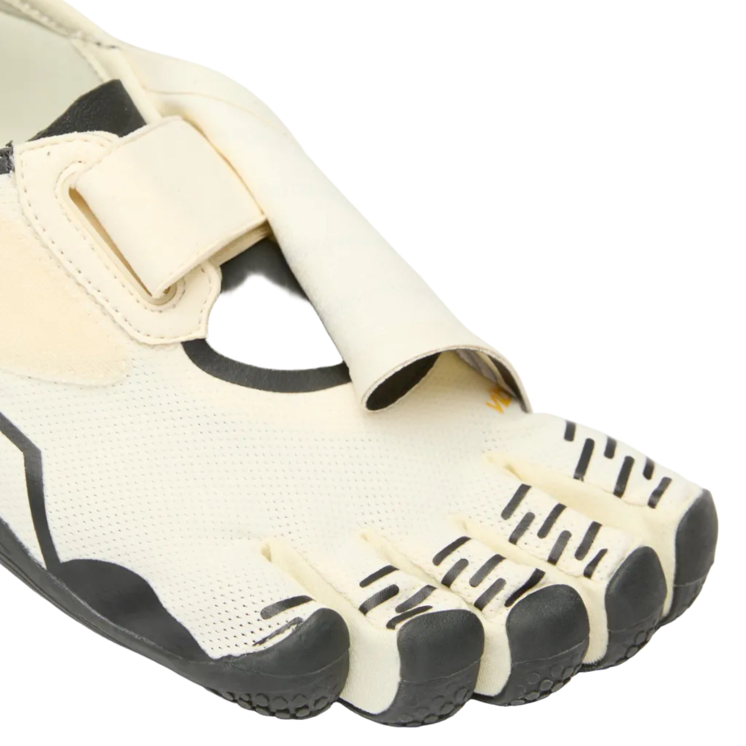 Groundsplay Ivory Black Shoe Fastening velcro