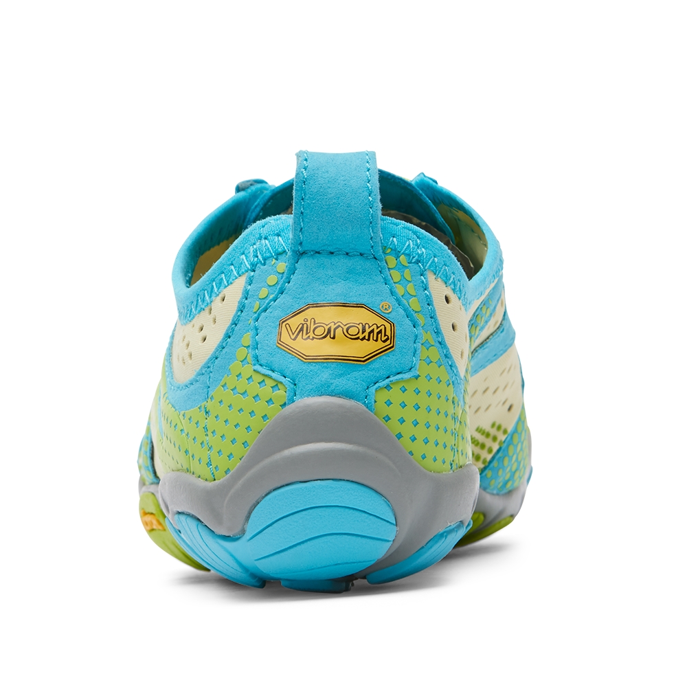 Vibram Fivefingers - V-RUN Womens Lime/Blue (NEW AW23) - Barefoot Junkie - Womens Vibram Fivefingers