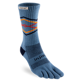 Injinji Toe Socks - Injinji Trail Midweight Crew Midnight Lake (NEW AW23) - Barefoot Junkie - Injinji Socks