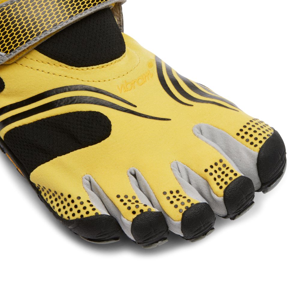 Vibram Fivefingers - KMD Sport Mens Yellow Black Silver - Barefoot Junkie - Mens Vibram Fivefingers