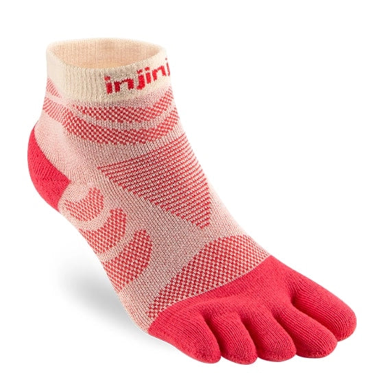 Injinji Ultra Run Mini Crew Womens Peach