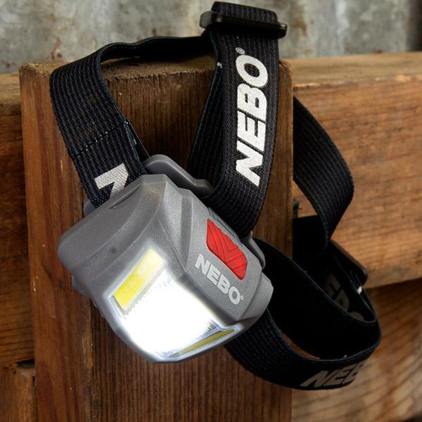 NEBO DUO HEADTORCH GREY 250 Lumens