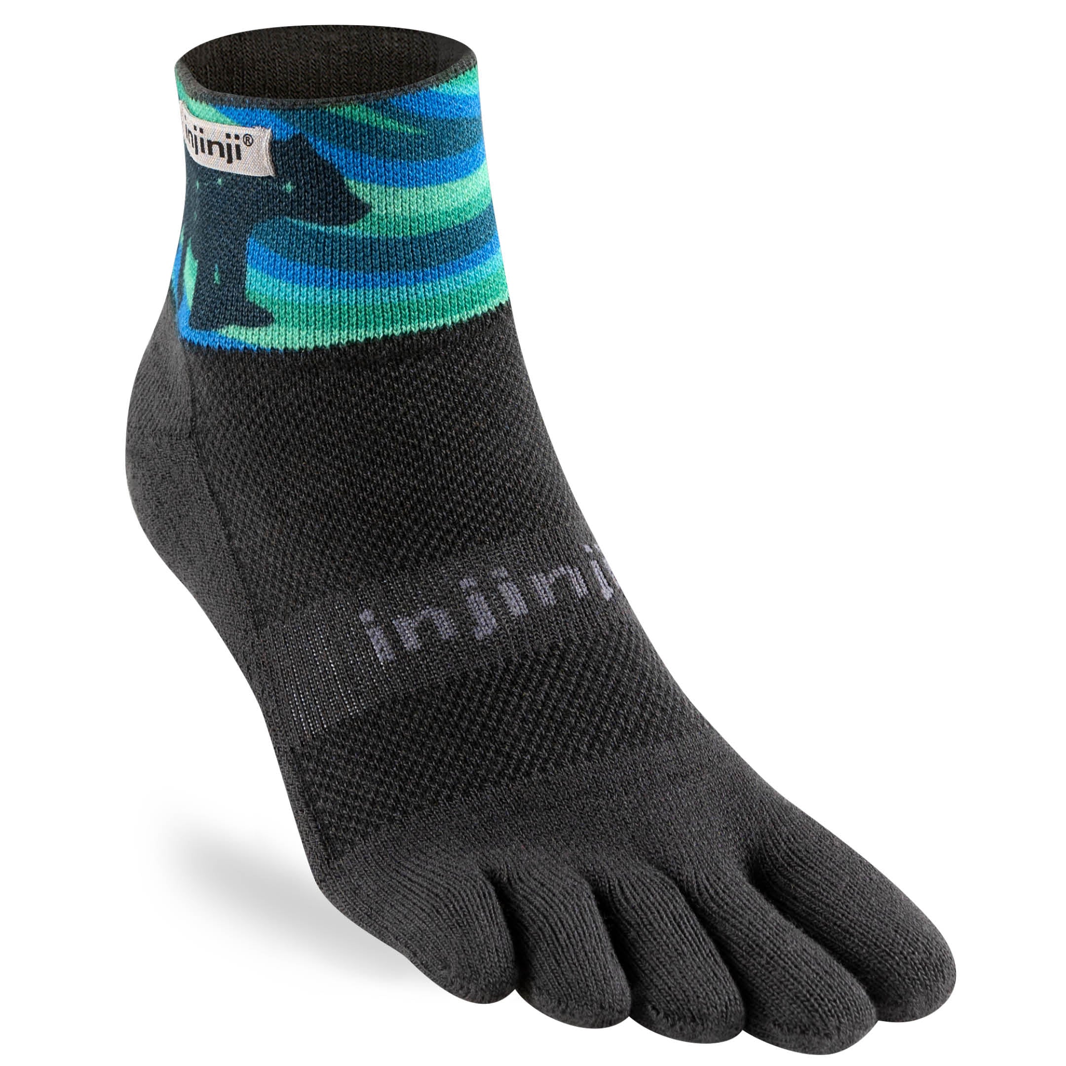 Injinji Trail Midweight Mini Crew Men's Aurora (Artist Designed SUMMER24)