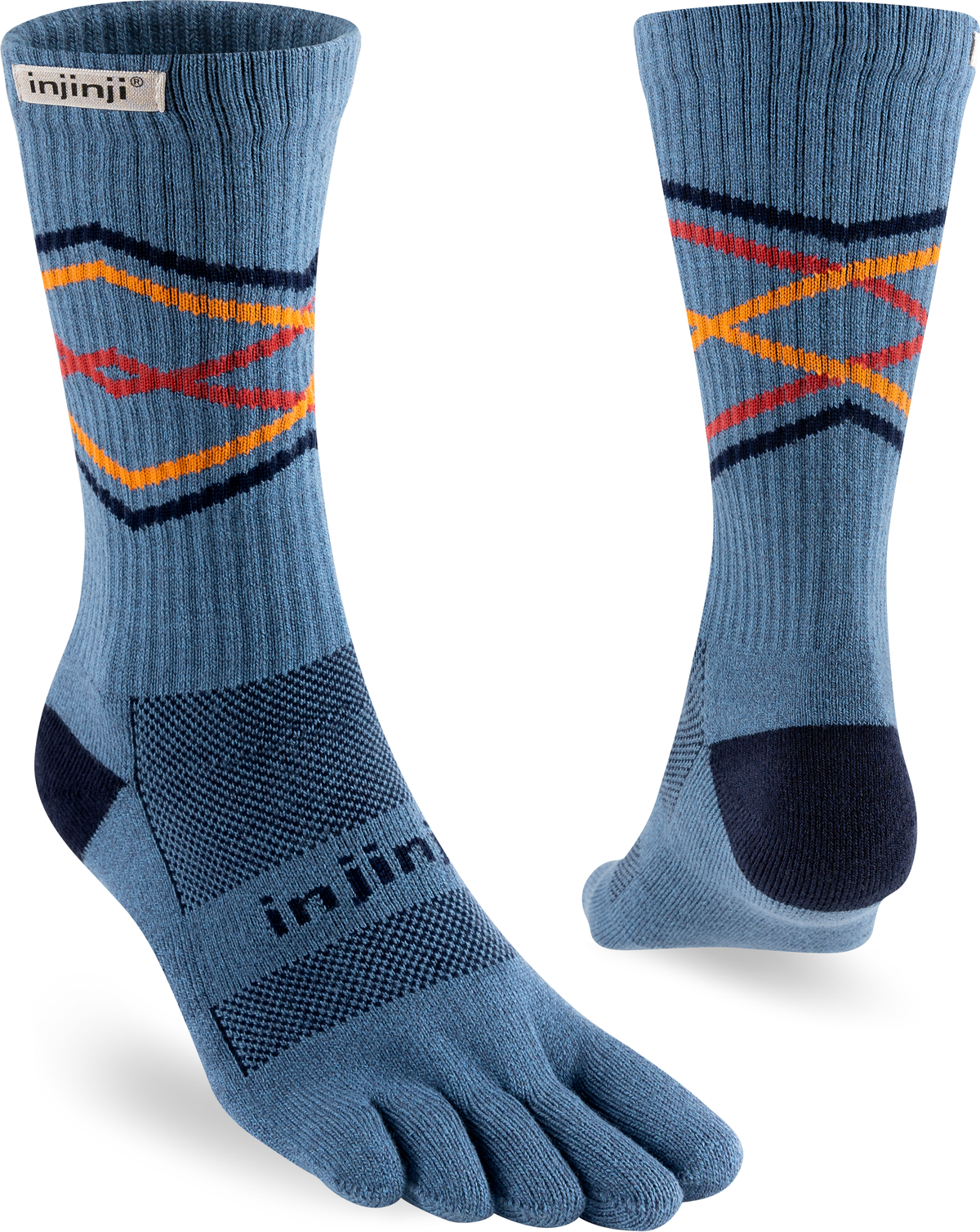 Injinji Spectrum Trail Midweight Crew 213470 black paars Injinji Spectrum Trail Midweight Crew 213470 black paars