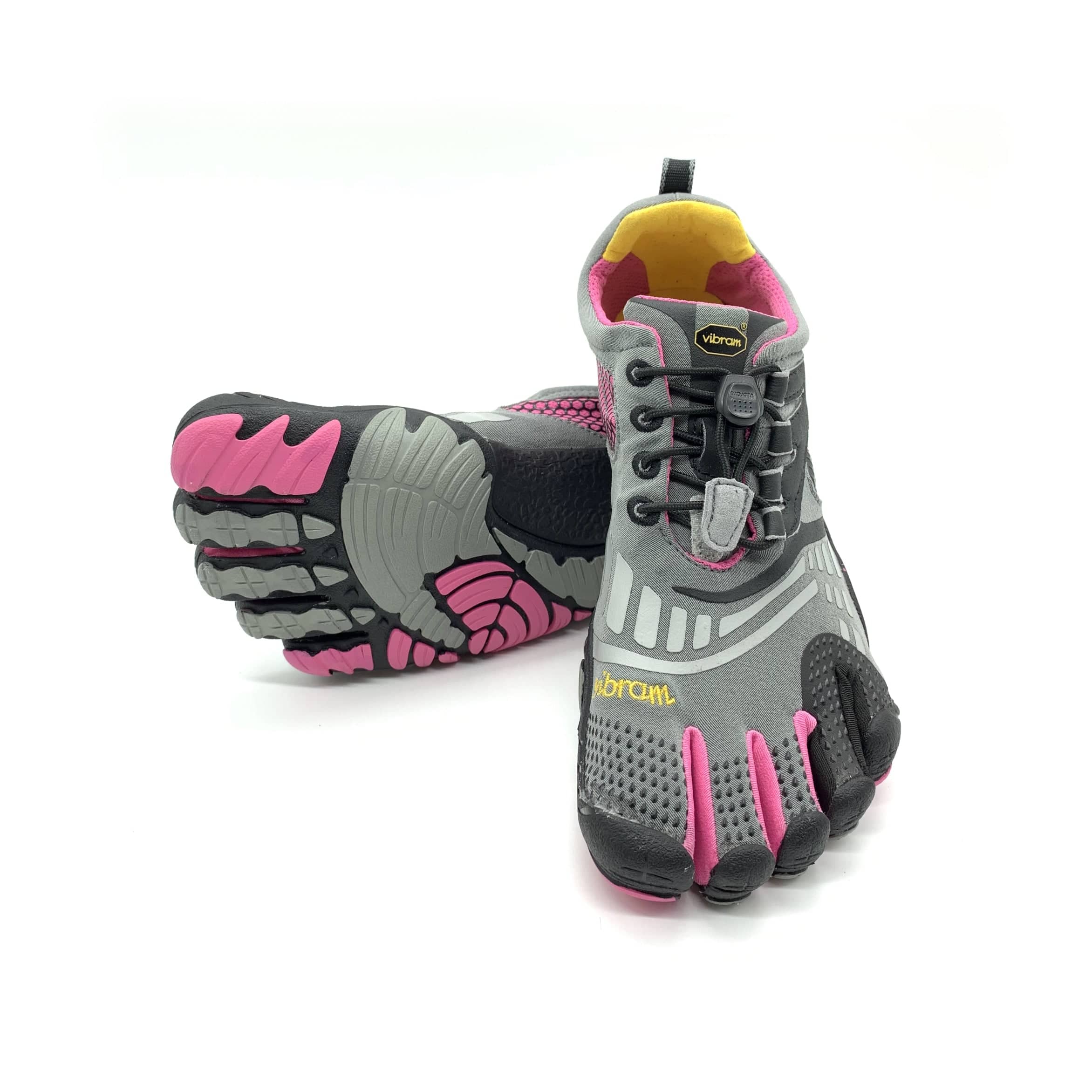 Vibram Fivefingers - KMD Sport LS Womens Grey Black Pink - Barefoot Junkie - Womens Vibram Fivefingers