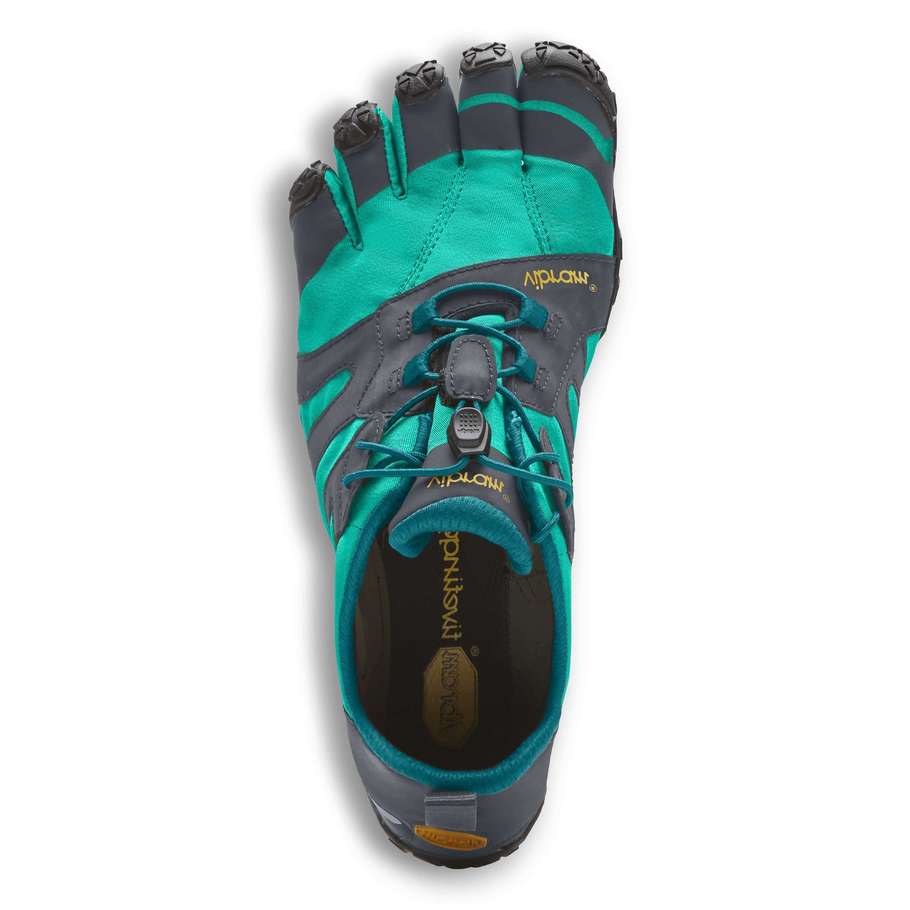 Vibram Fivefingers - V-Trail 2.0 Womens Blue Green Grey - Barefoot Junkie - Womens Vibram Fivefingers
