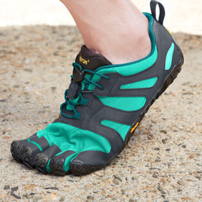 Vibram Fivefingers - V-Trail 2.0 Womens Blue Green Grey - Barefoot Junkie - Womens Vibram Fivefingers