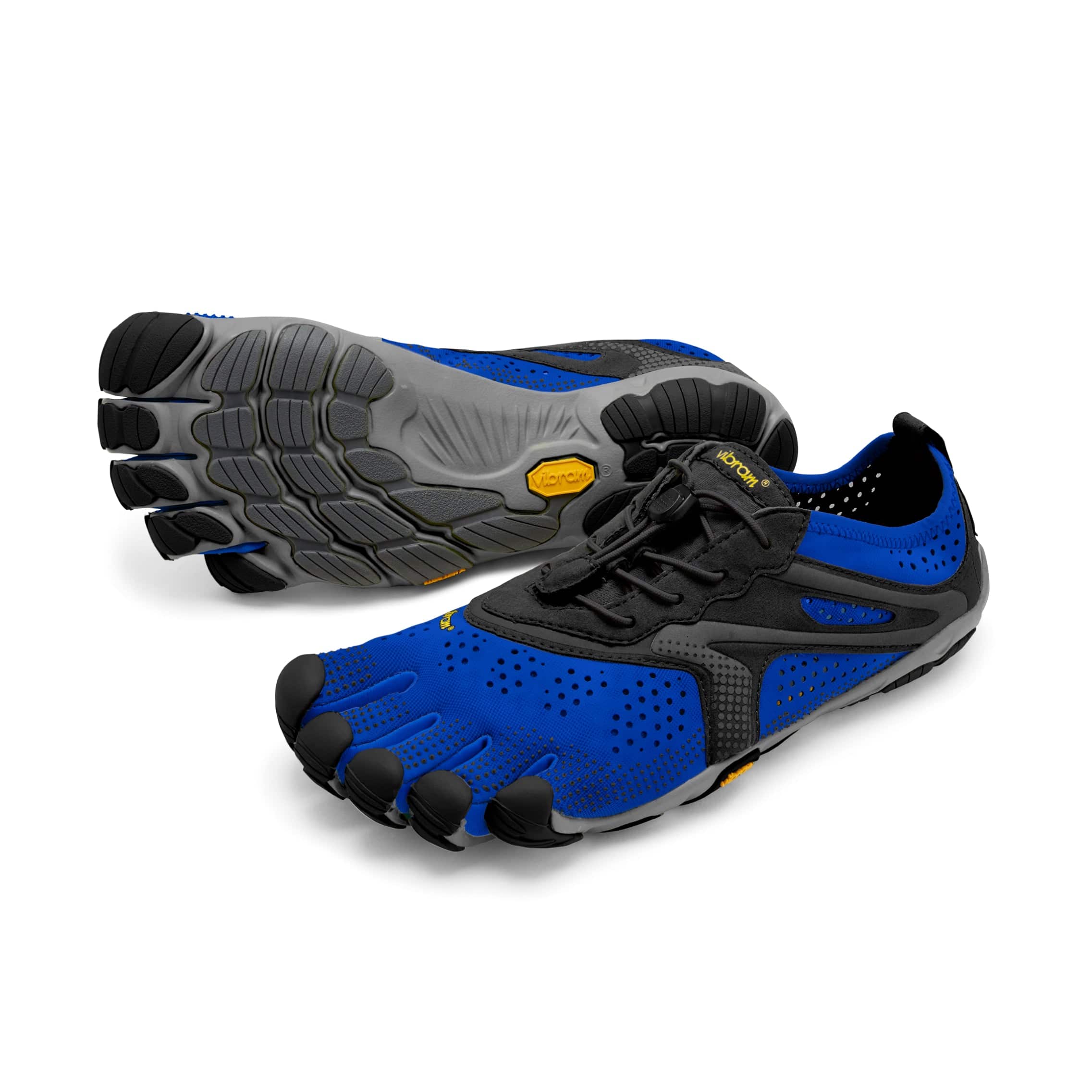 V-RUN Mens Blue Black Barefoot Junkie - Main Image