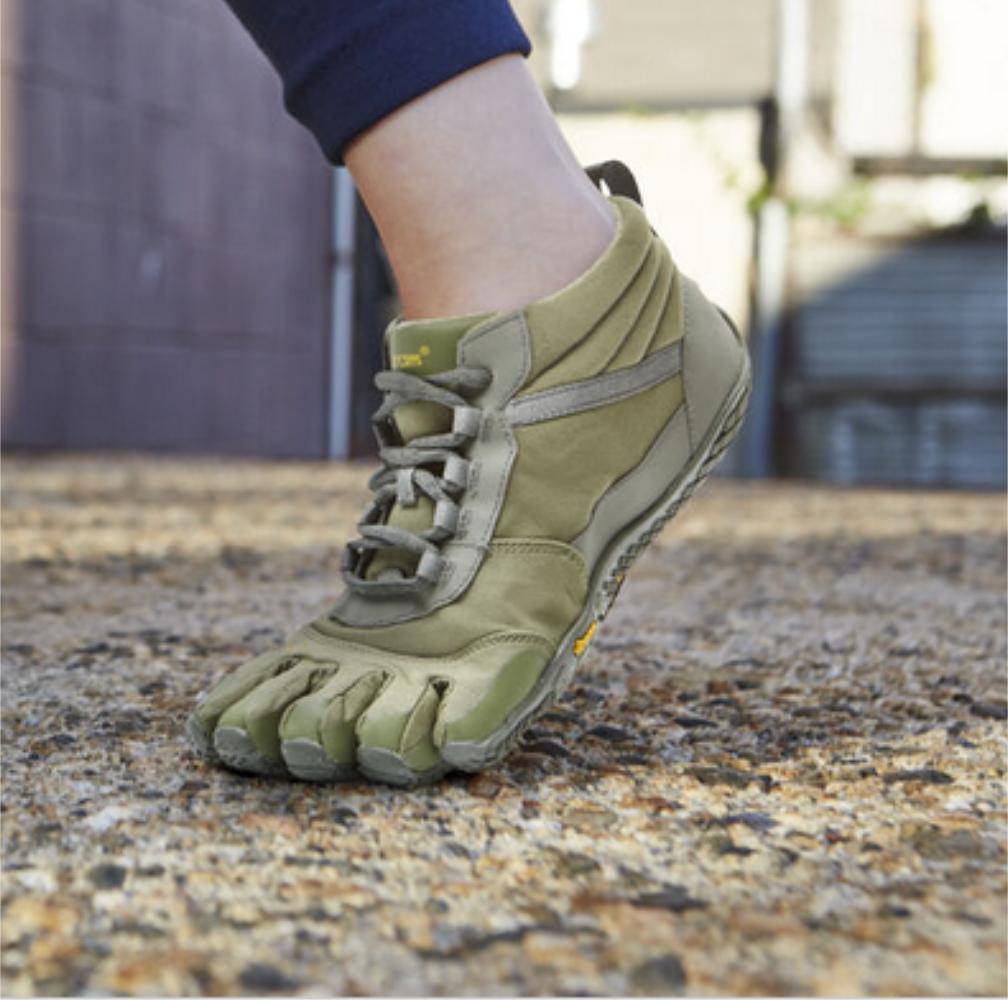 Vibram Fivefingers - V-Trek Insulated Womens Military Grey - Barefoot Junkie - Womens Vibram Fivefingers