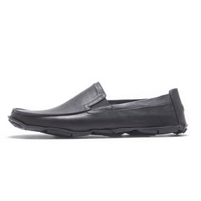 One Quarter Mens Black Leather side
