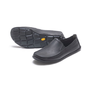 One Quarter Mens Black Leather Main