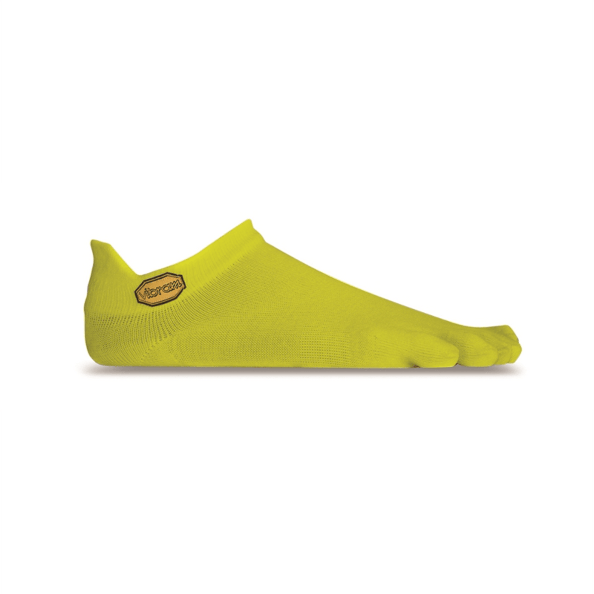 Vibram No Show Toe Socks fluo yellow