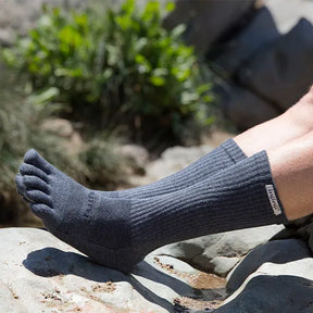 Injinji Trail Midweight Crew Granite lifestyle