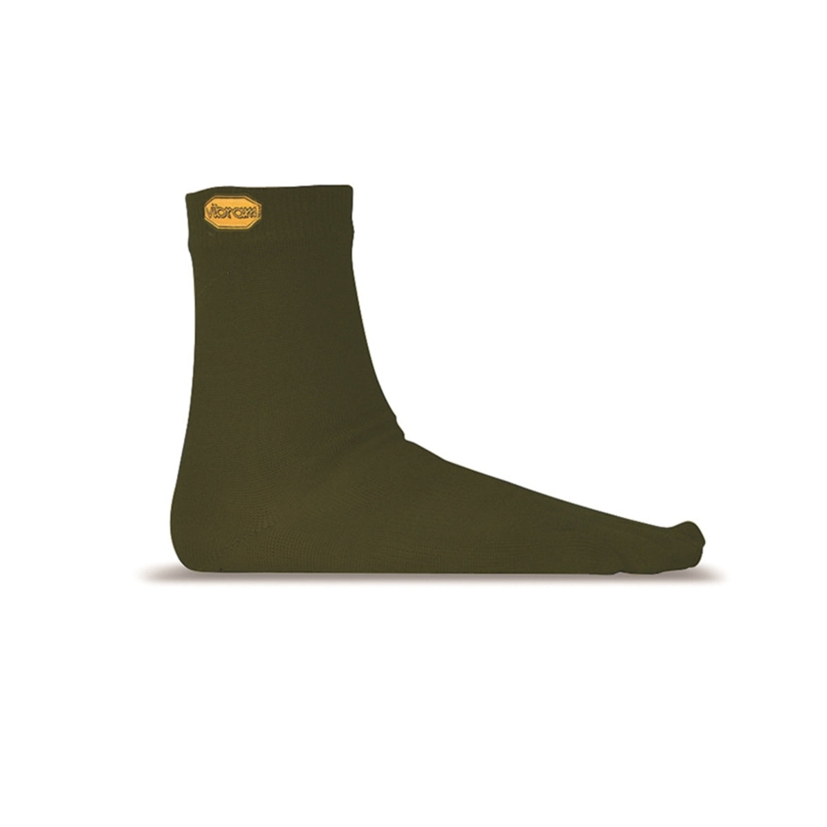 Vibram Toe Socks - Vibram Merino Wool-Blend Crew Toe Socks Military Green - Barefoot Junkie - Socks