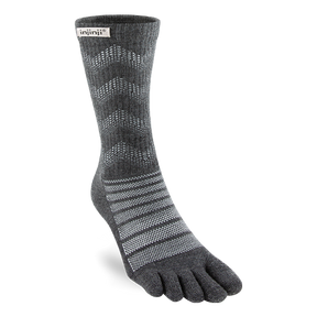 Injinji Outdoor Midweight Crew Slate (New 2023) - Barefoot Junkie