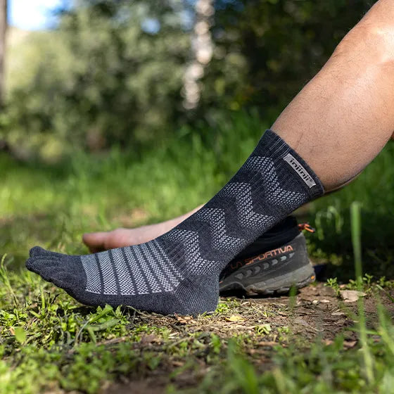 Injinji Outdoor Midweight Crew Slate (New 2023) - Barefoot Junkie