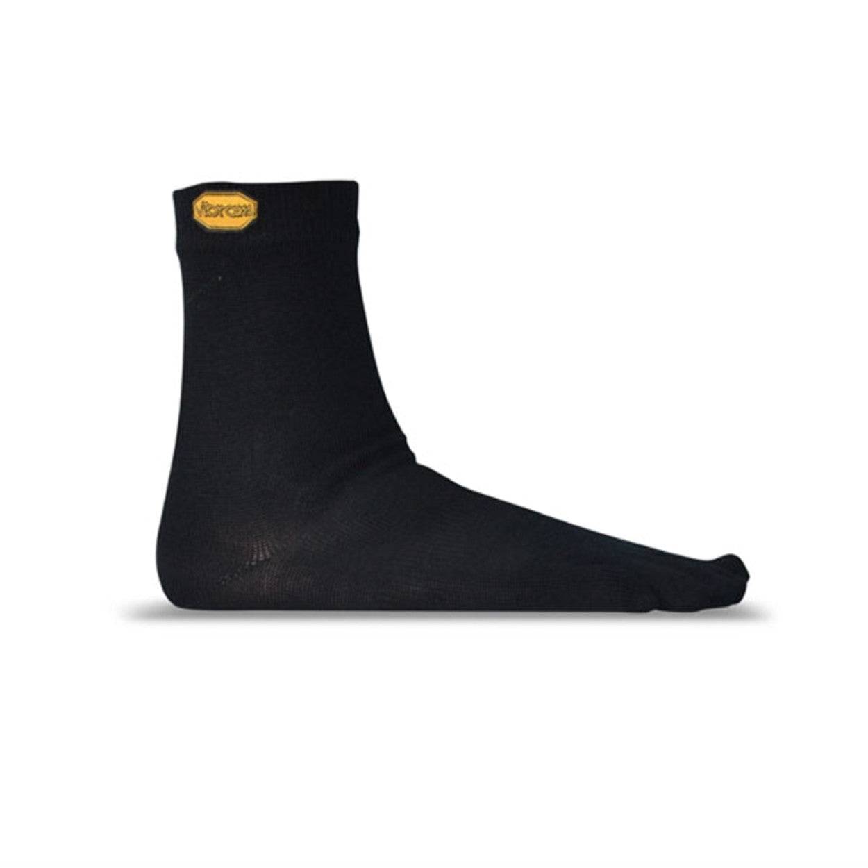 Vibram Toe Socks - Vibram Merino Wool-Blend Crew Toe Socks Black - Barefoot Junkie - Socks