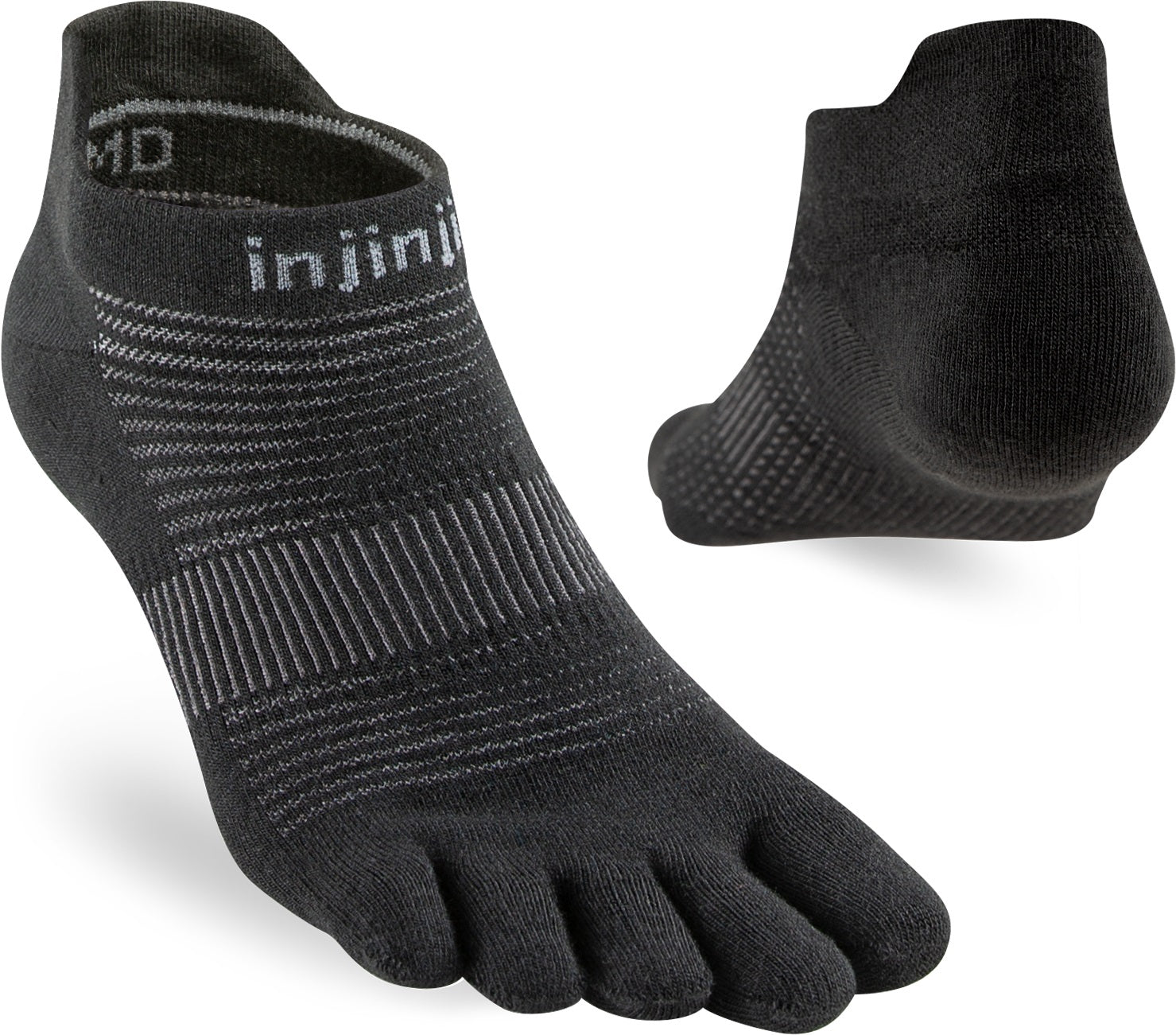 Injinji Ultra Run No Show Black (New 2023)  Media 2 of 2