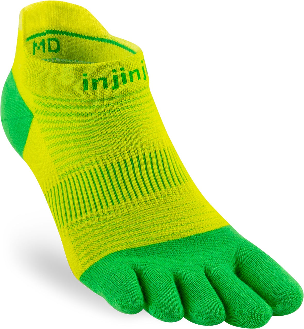Injinji Toe Socks - Injinji Ultra Run Light Weight No Show Clover (New 2023) - Barefoot Junkie - Injinji Socks