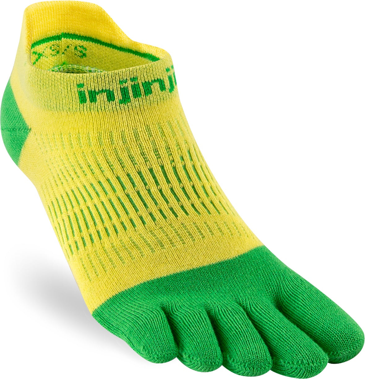 Injinji Toe Socks - Injinji UR Ladies Light Weight No Show Citrus (New 2023) - Barefoot Junkie - Injinji Socks