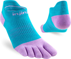 Injinji Toe Socks - Injinji UR Ladies Light Weight No Show Sprinkle (New 2023) - Barefoot Junkie - Injinji Socks