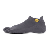 Vibram No Show Toe Socks Dark Grey 1