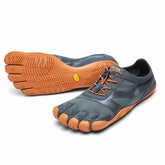 Vibram Fivefingers - KSO EVO Mens Grey Orange - Barefoot Junkie - Mens Vibram Fivefingers