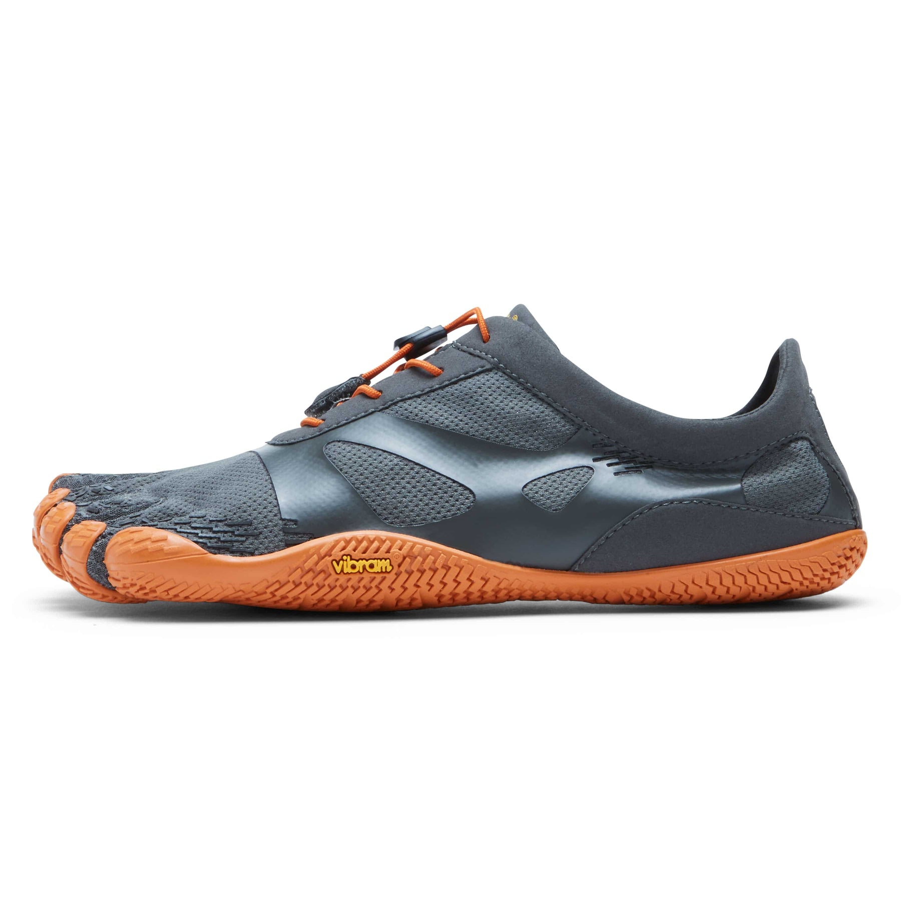 Vibram Fivefingers - KSO EVO Mens Grey Orange - Barefoot Junkie - Mens Vibram Fivefingers