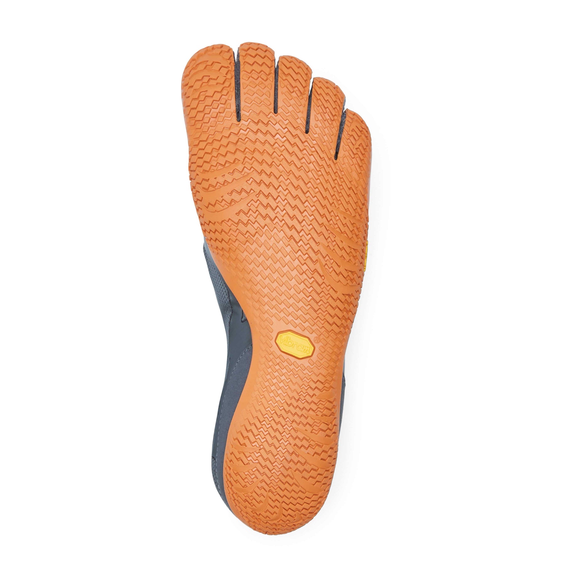 Vibram Fivefingers - KSO EVO Mens Grey Orange - Barefoot Junkie - Mens Vibram Fivefingers