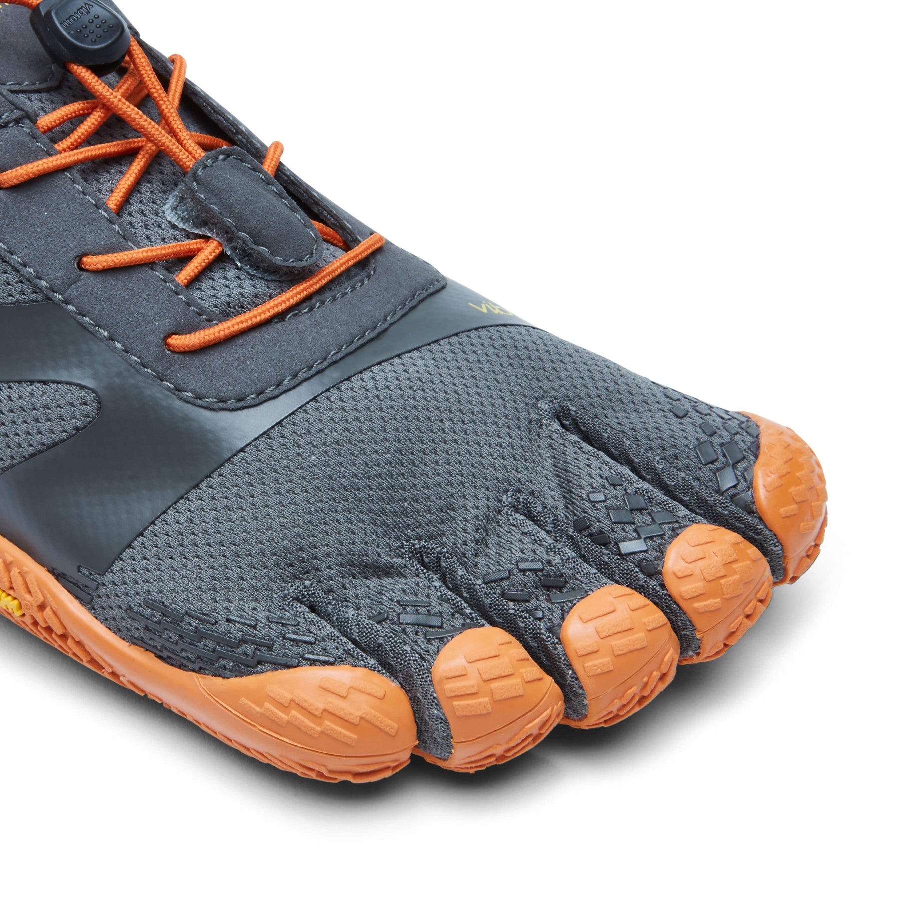 Vibram Fivefingers - KSO EVO Mens Grey Orange - Barefoot Junkie - Mens Vibram Fivefingers
